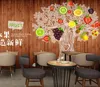 Modern Wide Format Paper Wall Covering Printable Wallpaper for Restaurant