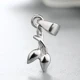 Silver Pinch Bails Pendant Clasps Necklace Pendant Jewelry making supplies