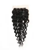 4*4 lace closure,human hair curly closure