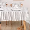 Waterproof Custom Line Arrow Triangle Printed Indoor Rectangle Table Cloth