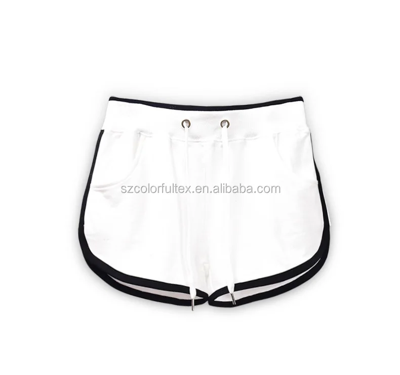 Custom logo blank plain gym women short sports running shorts