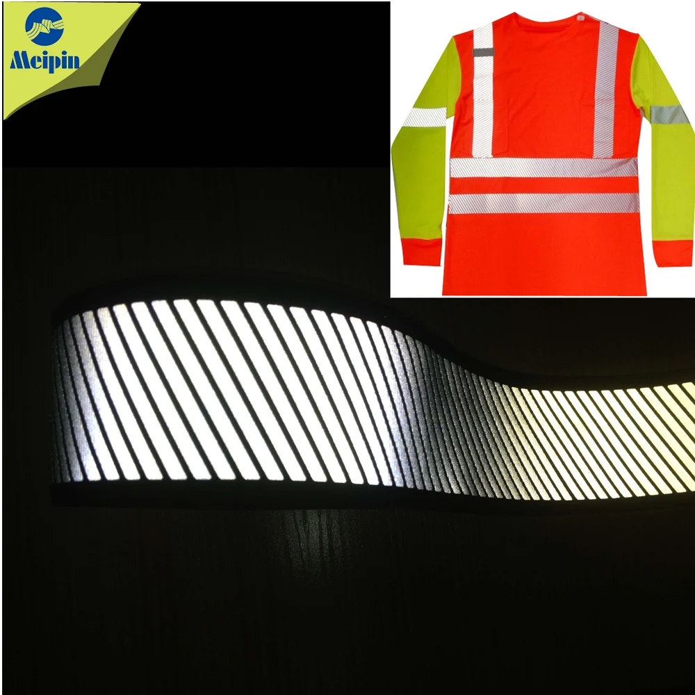 Iron on Segmented Reflective heat transfer tape/ Reflector tape for