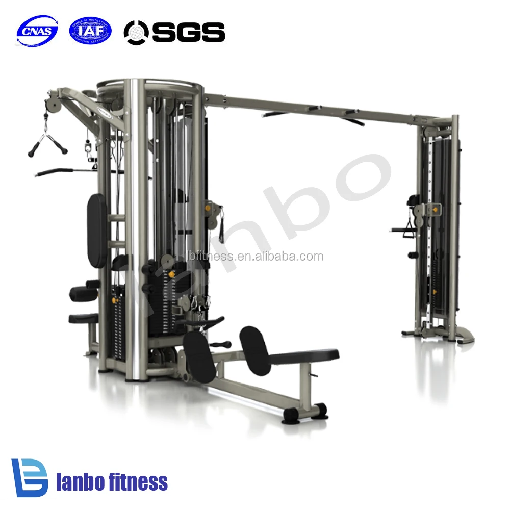5 Stack Multi Station Gym Commercial Multi Jungle Multi Gym Equipment Crossover Body Building