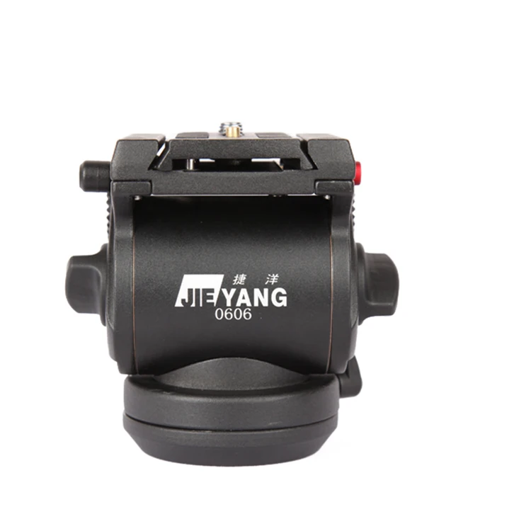 Jieyang Jy 0606h Hydraulic Ptz Tripod Head 3/8 Rail Flat Head Suitable
