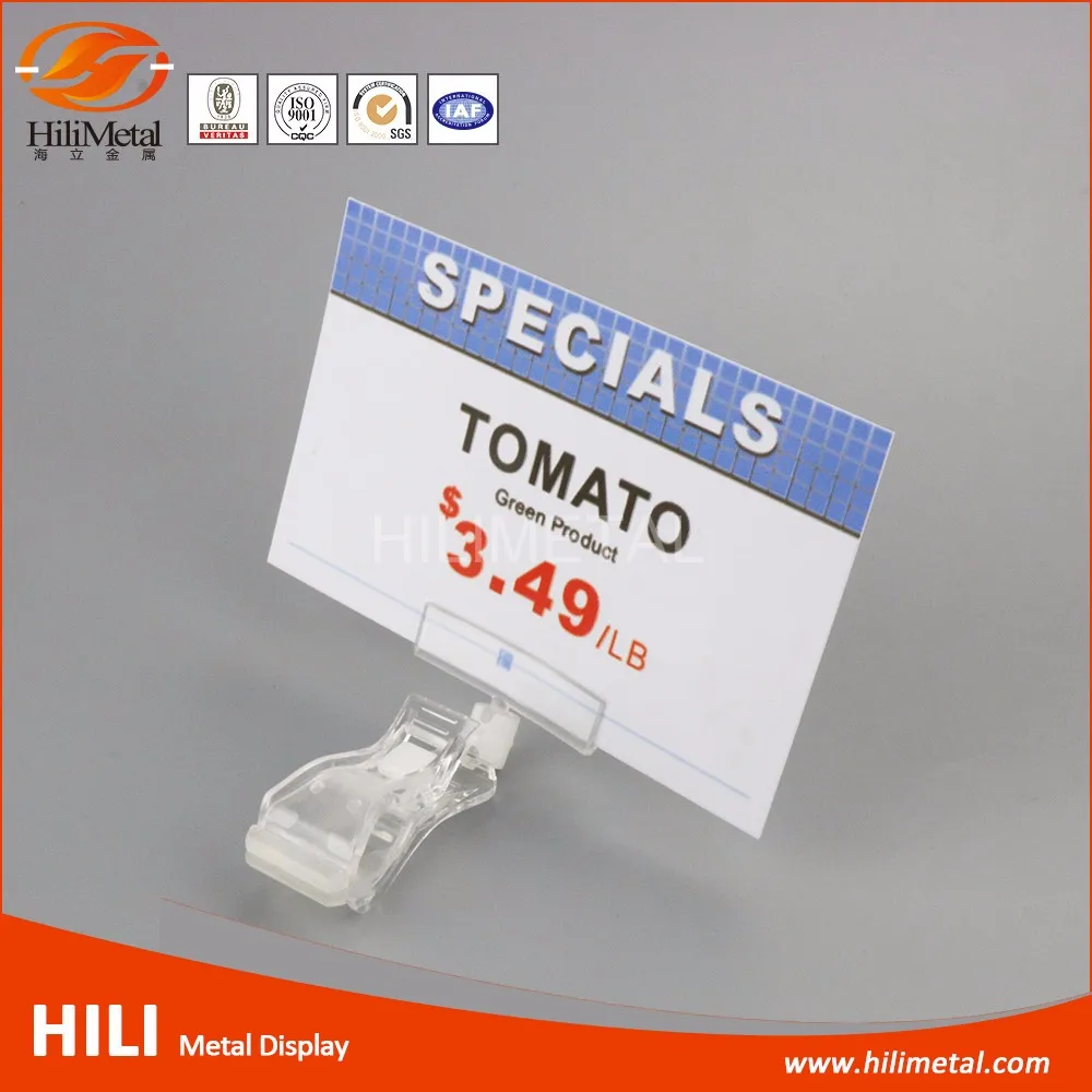 Supermarket Plastic Price Tag Sign Clips Sign Holder Buy Plastic Sign Clip,Plastic Sign Holder