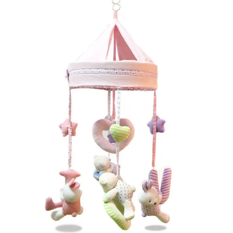 Icti Factory Music Box Baby Crib Plush Animal Music Mobile Toys