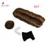 Double Weft Short Straight Bob hair weave 99J colors 28 Pieces Femi Synthetic Hair Weaving High Temperature fiber 3-5inCH