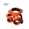 Factory supply ductile iron reducing fittings grooved reducer pipe fitting