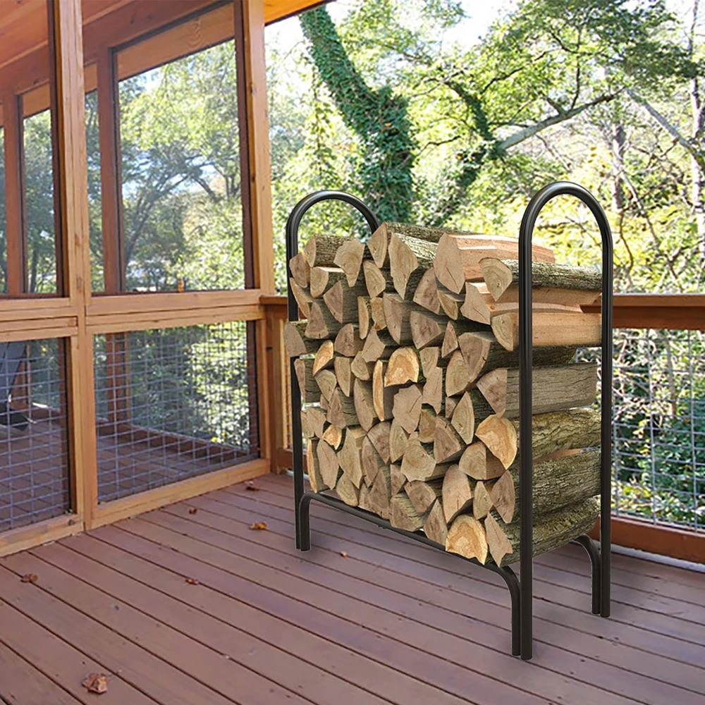 Outdoor Firewood Log Rack 