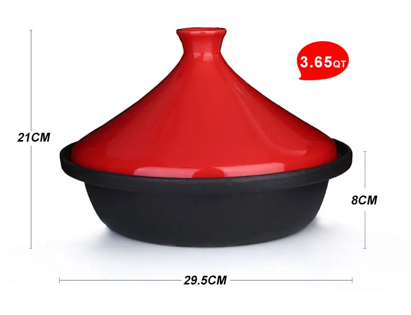 Wholesale Hot Set Kitchen Large Ceramic Tagine Moroccan Pot Tagione