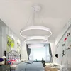 Modern Aluminum and Acrylic LED Ring Circle Pendant lamp