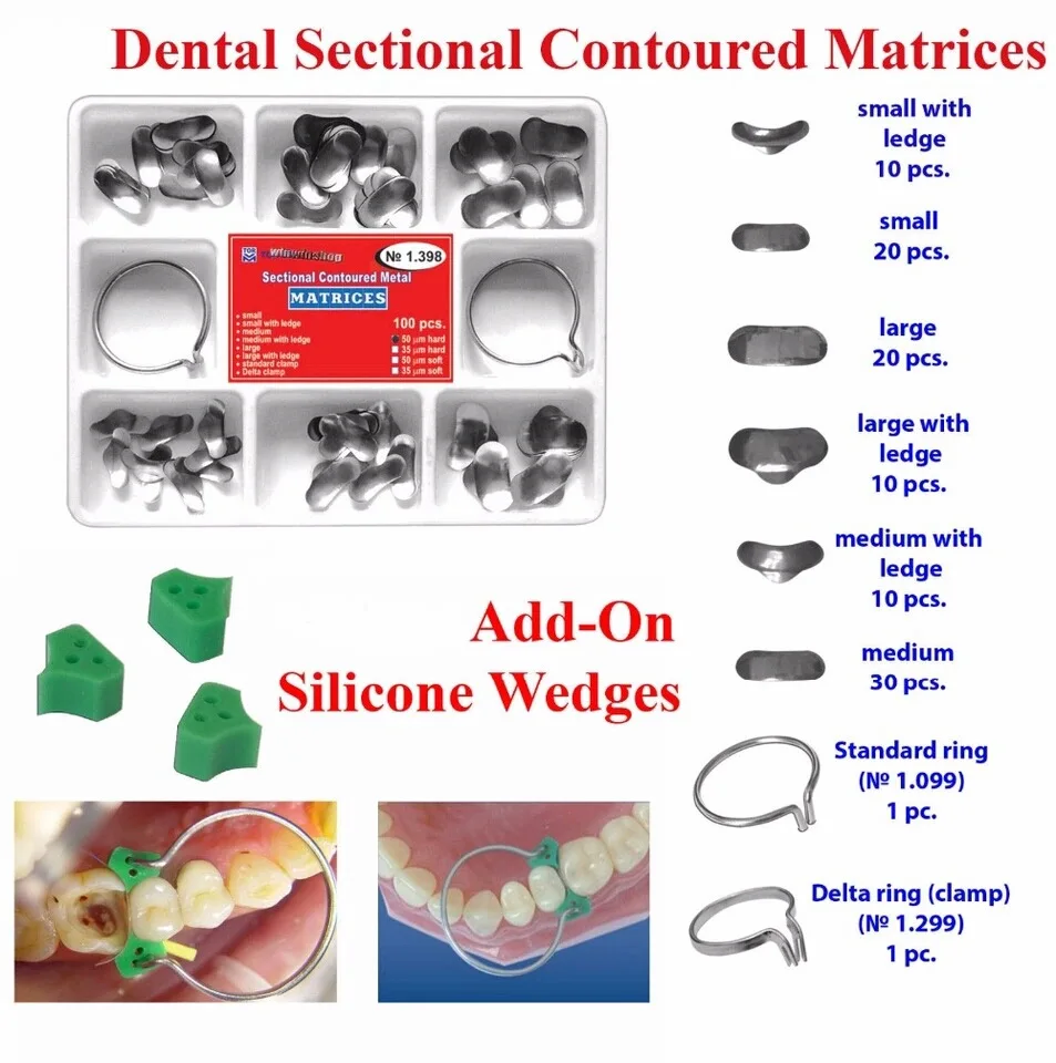 CE Approved Dental Sectional Contoured Matrices