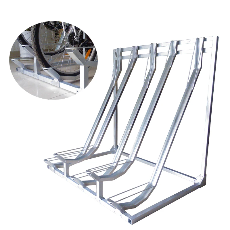 semi vertical bike rack