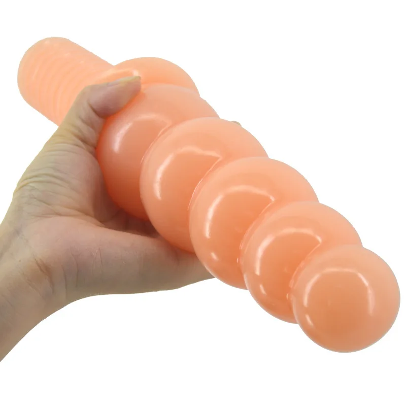 FAAK Anus Beads with Handle Anal plug Juguetes Sexuales Butt Plug With Solid Balls Stimulative Unisex Sex Toy Sex Toys For Wome