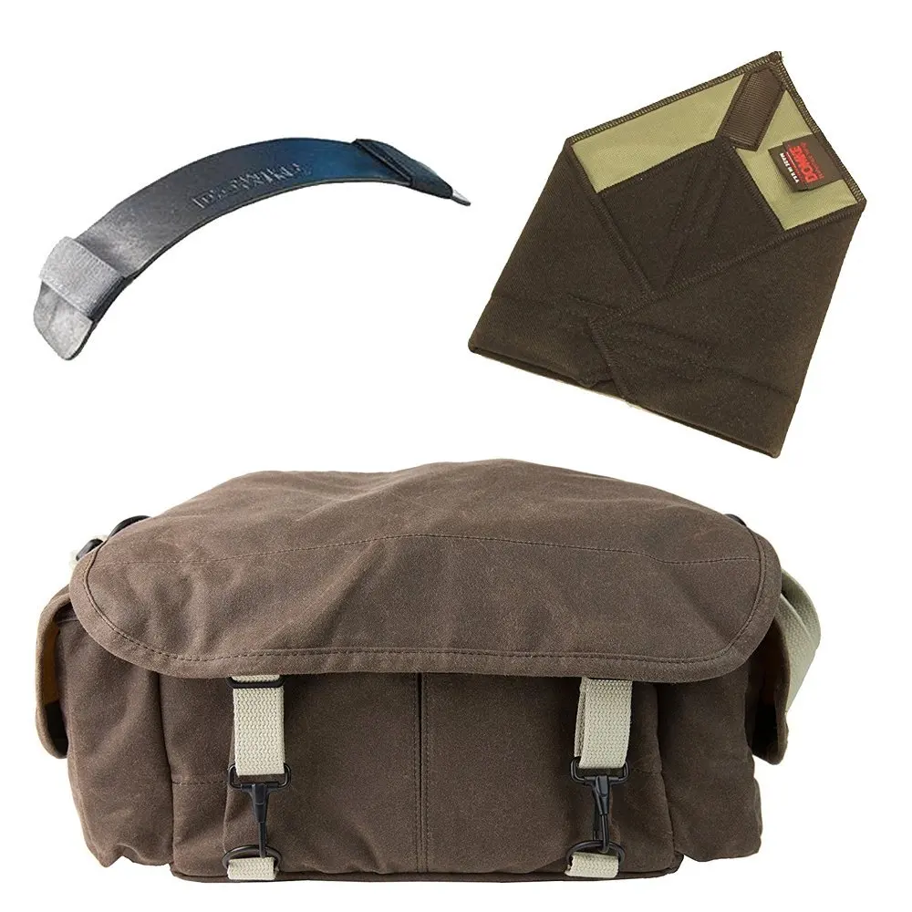 Leica Nikon Fujifilm /& Olympus DSLR or Mirrorless Cameras with Space for Multiple Lenses up to 300mm and Accessories Sony for Canon Ruggedwear Brown Domke F-2 Original Shoulder Bag 700-02A
