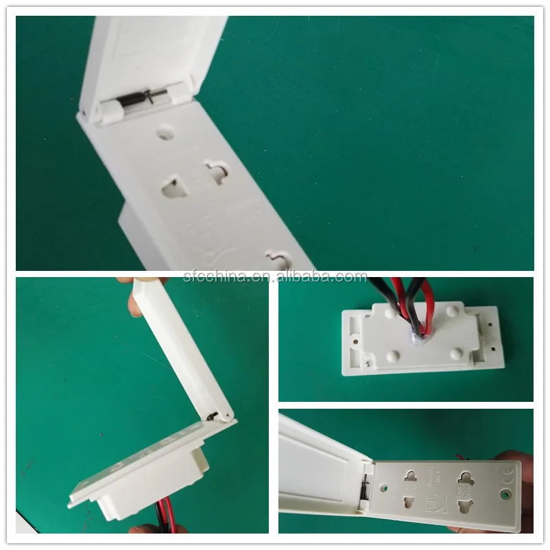 Double shaver socket for mirror