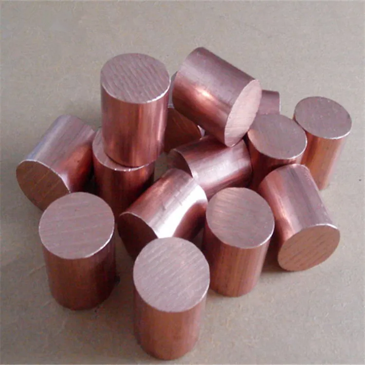 Pure 99.99 Copper Bar Solid Copper Rod Astm C11000 Copper Earth Rod