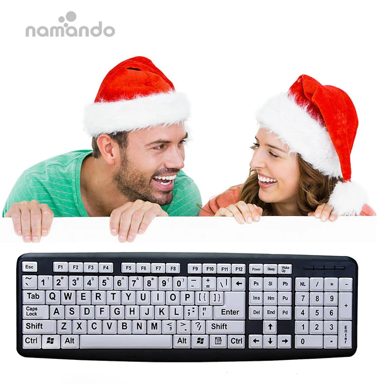 Wired keyboard usb large print keyboard wired keyboard usb from namando 