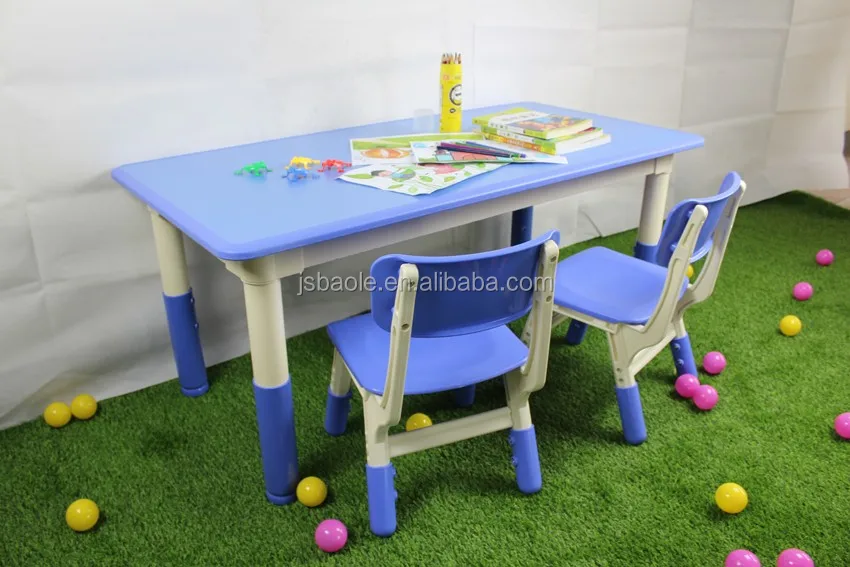 white plastic kids table