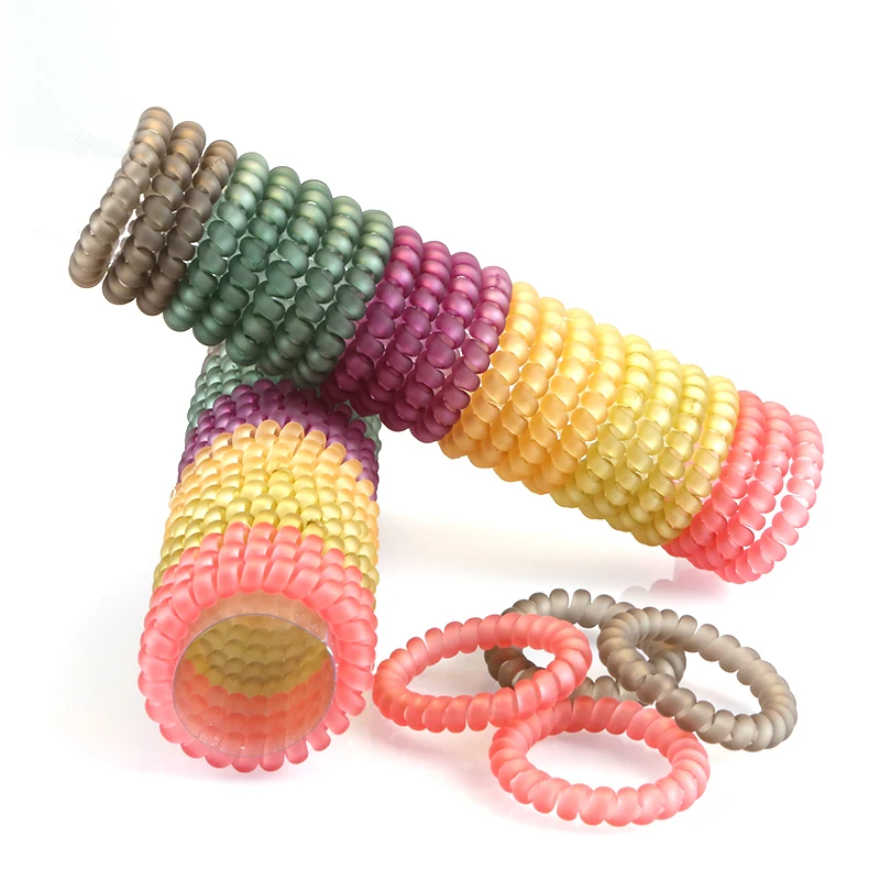 spiral hair tie bracelet