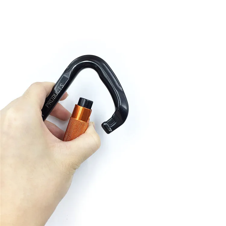 Aluminum Snap Hook with Screw Lock, Secure Buckle Hanging Padlock for Camping Tents, Backpacks, Hiking Gear