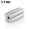 5x1mm N35 Magnet Neodymium of Disc Permanent NdFeB Small Round Super Powerful Customized Magnets Craft