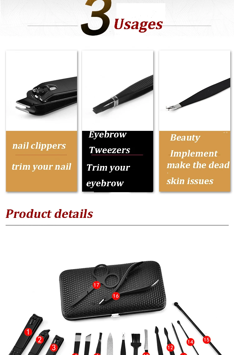 Black Pedicure Kit