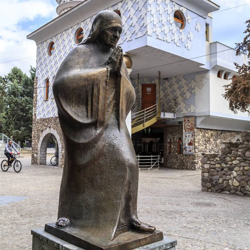 High Quality Life Size Bronze Religious Statues Mother Teresa Statues