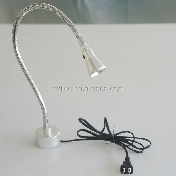 3W 110V DIMMABLE WALL FLEXIBLE CABINET READING LAMP
