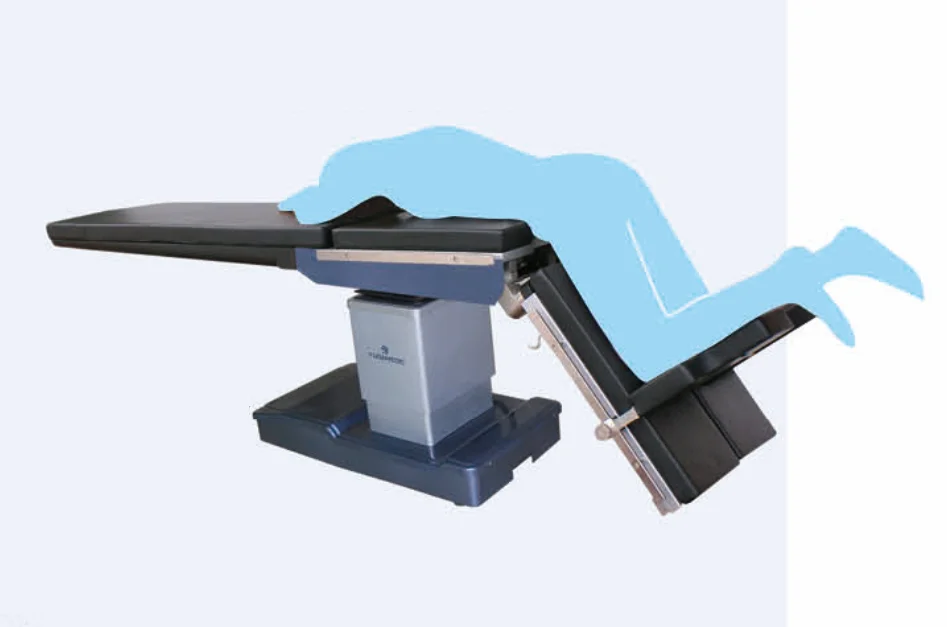 Electric surgery table for rectal and kidney urological operation