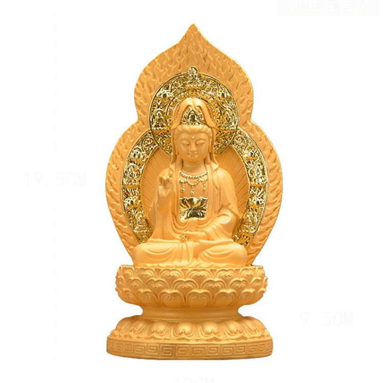 Dropship Cheap Wholesale Buda Heykeli Mini Buddha Statue Tuong Phat Golden Buddha Statue Resin