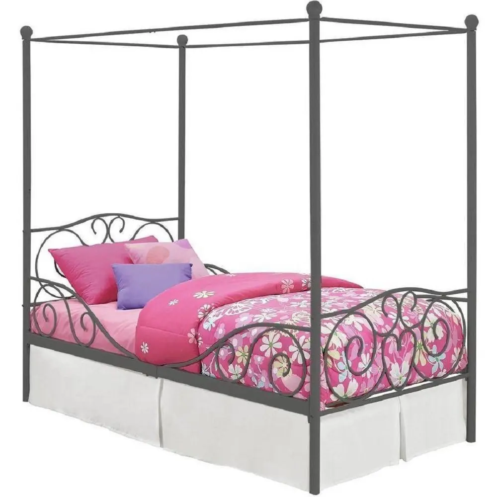 детская металлическая кровать для девочки