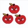 Cheap wholesale red apple iron-on embroidery patches