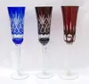 hand made lead free black wine glass cup stemware/hand cut hotel flute champagne glass cup/delicate hand made champagne flute