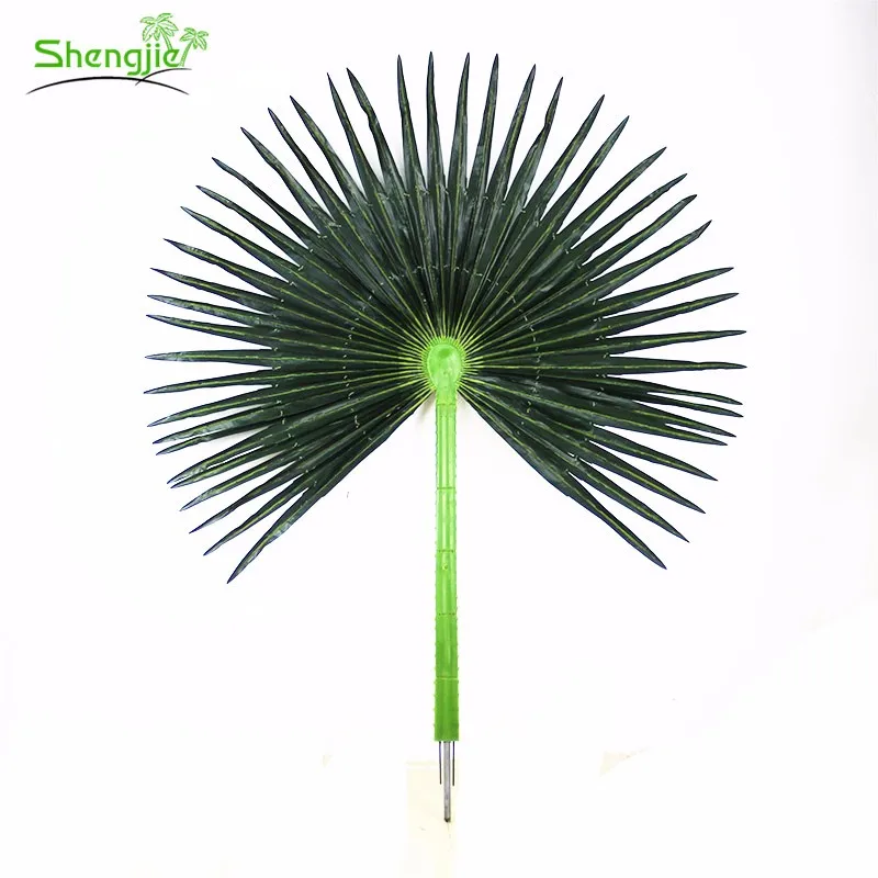 Top Quality Custom Silk Artificial Indoor Big Green Palm Tree Leaves