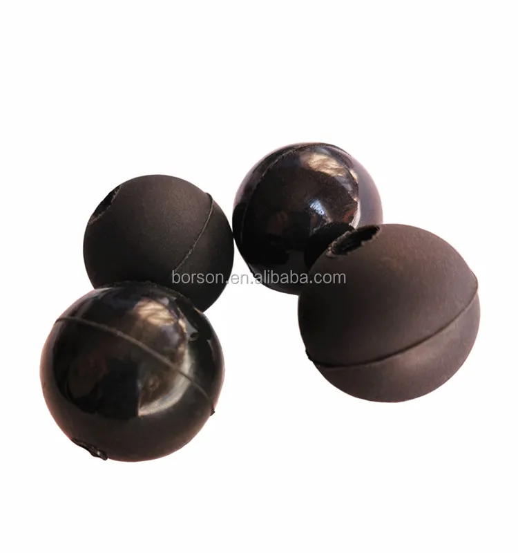 Oem Silicone Beater Drum Mallets Ball Customize Hard Natural Rubber Balls With Half Hole Rubber