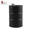 Personalized Stainless Steel 25oz Oil Tank Black Hip Flask