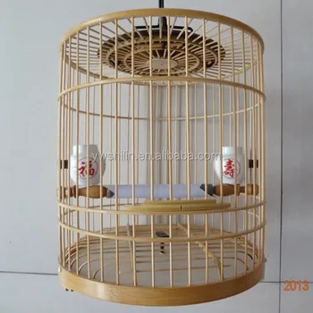 Bamboo Wood Bird Cage 