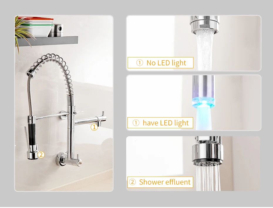 Kitchen Faucet with Four Function Sprayhead