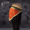 High quality handmade beads belly dance belt orange tribal hip scarf
