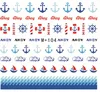 M+441-480 Japanese and Korean watermarked nail sticker cartoon fruit bluesea anchor fingernail art decoration sticker for salon