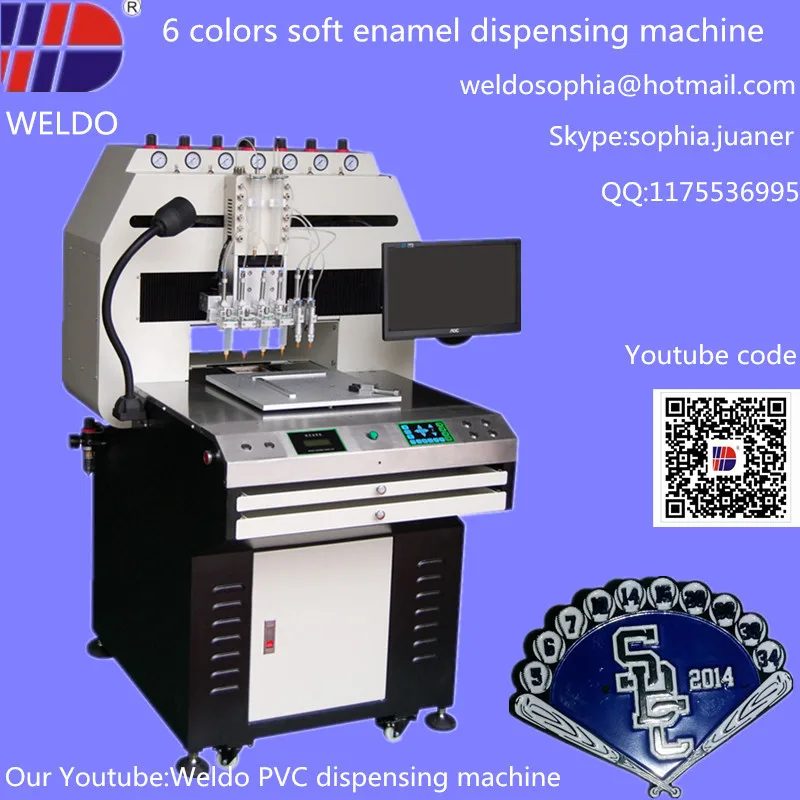 6 Color Soft Enamel Dispensing Machine Buy Enamel Dispensing Machine