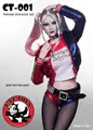 Female Character Suit Set 1 6 CAT TOYS Suicide Squad Joker Harley Quinn Clothing Suit Head