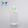 Factory price 70ml flat pet liquid bottle with flip top cap