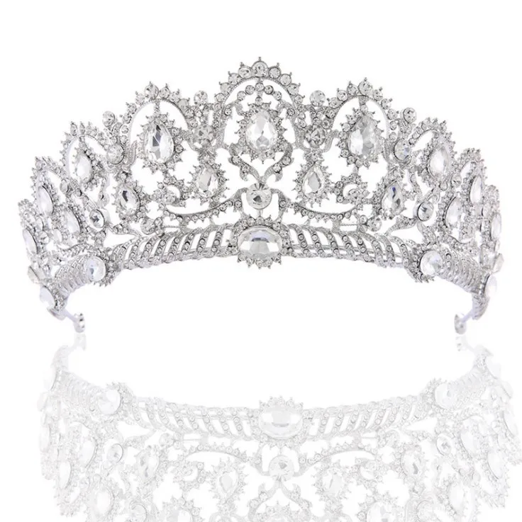 Bridal Pageant Rhinestone Crystal Wedding Prom Princess Crown Tiara 8853 