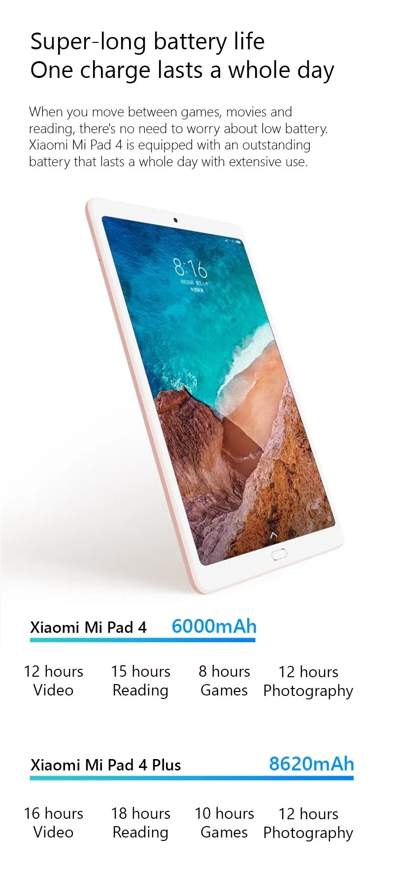 Xiaomi Mi Pad 4 Plus Wifi Lte Cellular Edition 86mah 10 1 Inch Screen Snapdragon 660 Aie Xiaomi 4g Tablet Mipad 4 Plus Buy Xiaomi Mi Pad 4 Plus Mipad 4 Plus Xiaomi