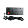 6 way UK 90 type Tabletop PDU socket under desk pdu socket with Lightning surge prevention device and double-off switch