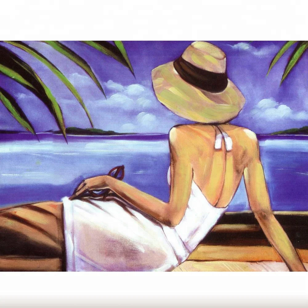 Mujeres espalda desnuda arte abstracto de la pared pintura al óleo sobre lienzo