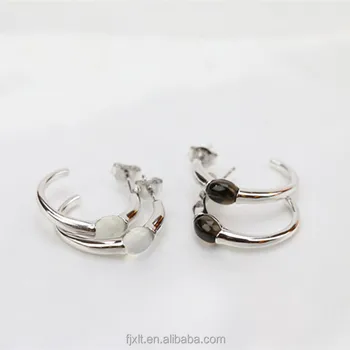 Las Earrings Designs Pictures Plain Silver Hoop Gemstone Las Earrings Designs Pictures Plain Silver Hoop Gemstone Women Jewelry With Cat S Eye Moonstone Or