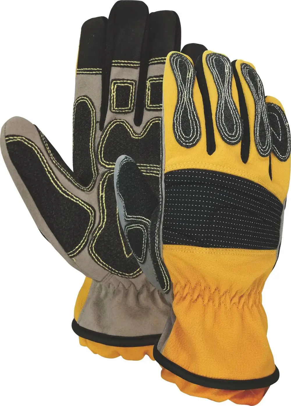 Cut 5 Fire Retardant Leather Rescue Glove With Turtleneck Cuff 7913
